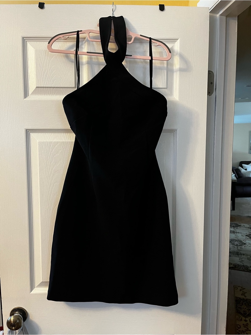 Classic Black Halter Neck Women's Dress